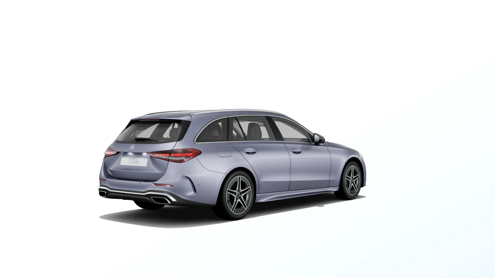Třída C kombi (S206-fl), Linie AMG, Metalická stříbrná Lavender, rear