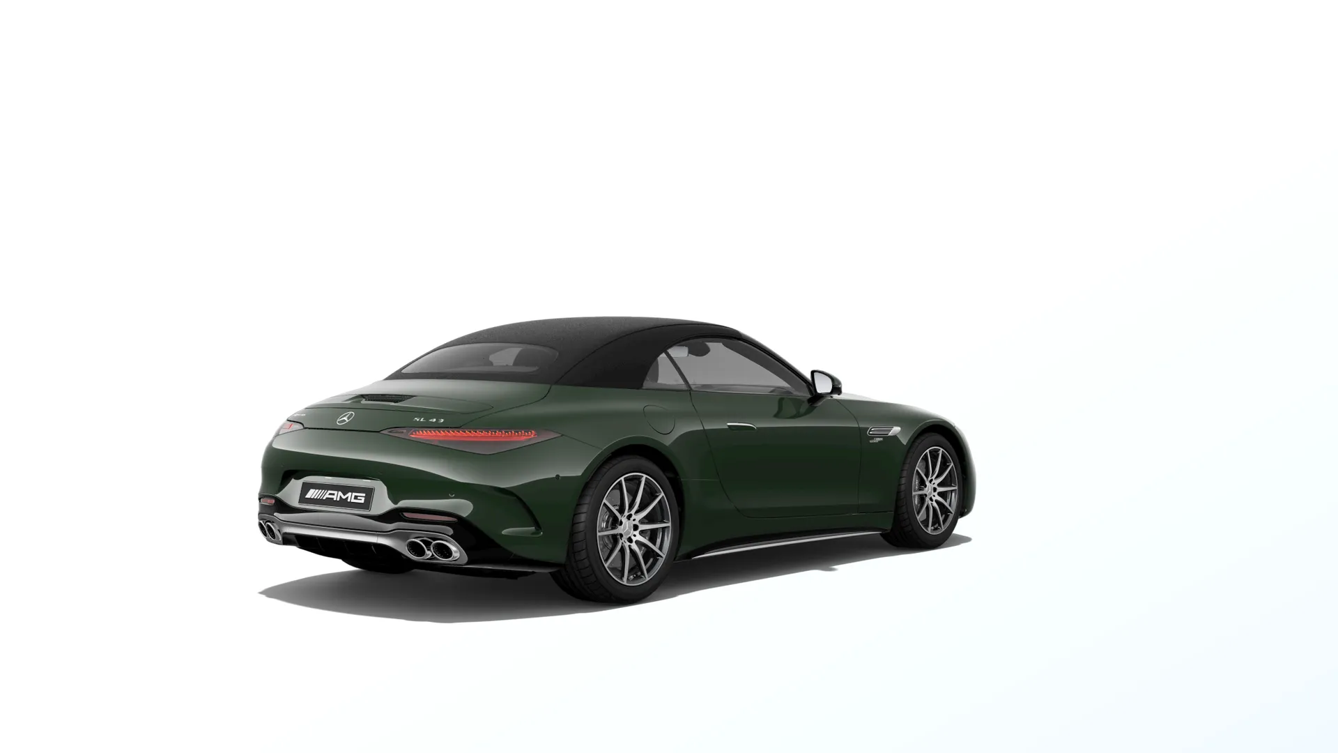 Mercedes-AMG SL Roadster (R232), Sada AMG Aerodynamics, Nemetalická tmavě zelená olive MANUFAKTUR exclusive, rear