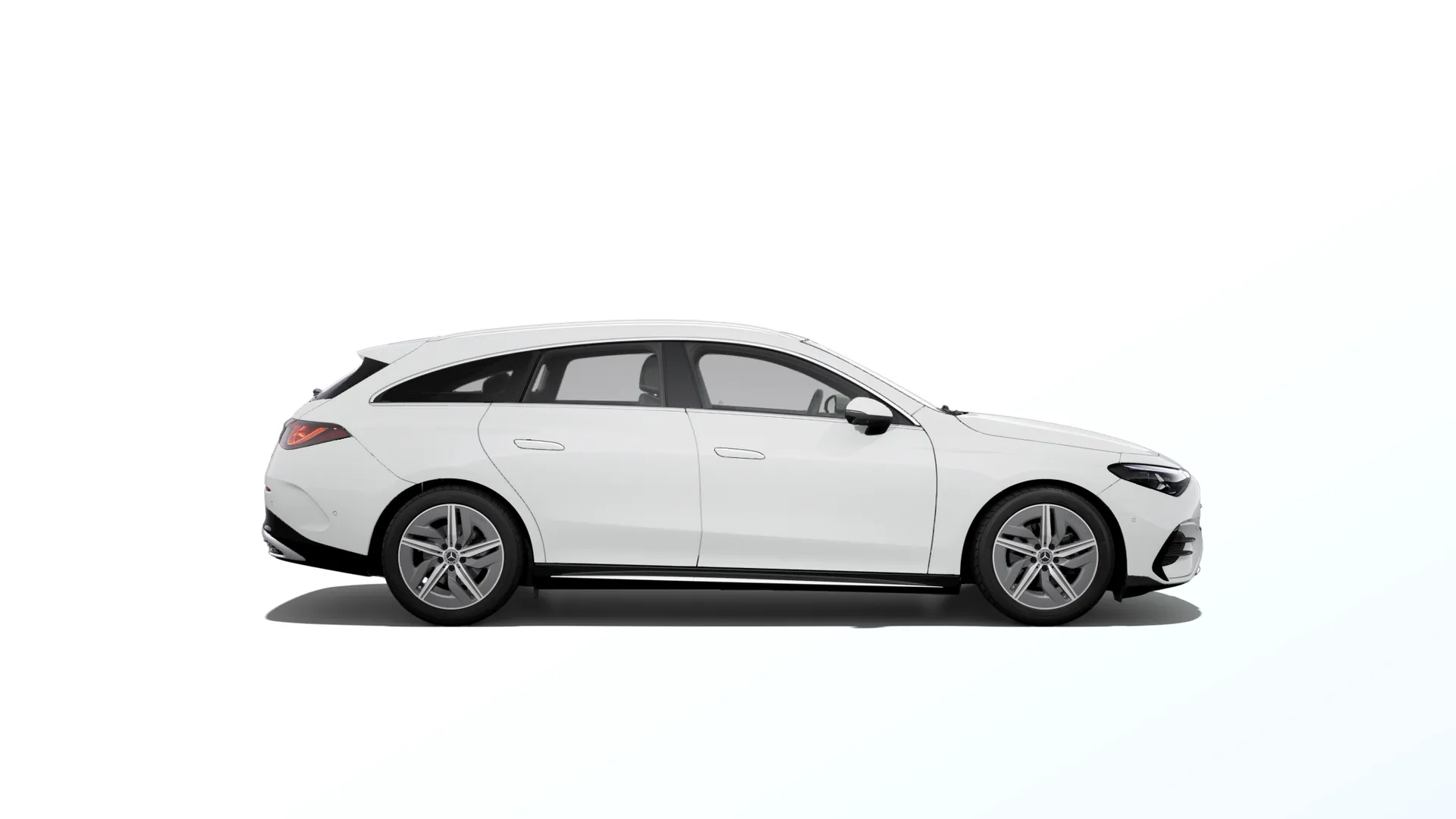 CLA Shooting Brake (X178), Linie AMG, Nemetalická bílá polar, side