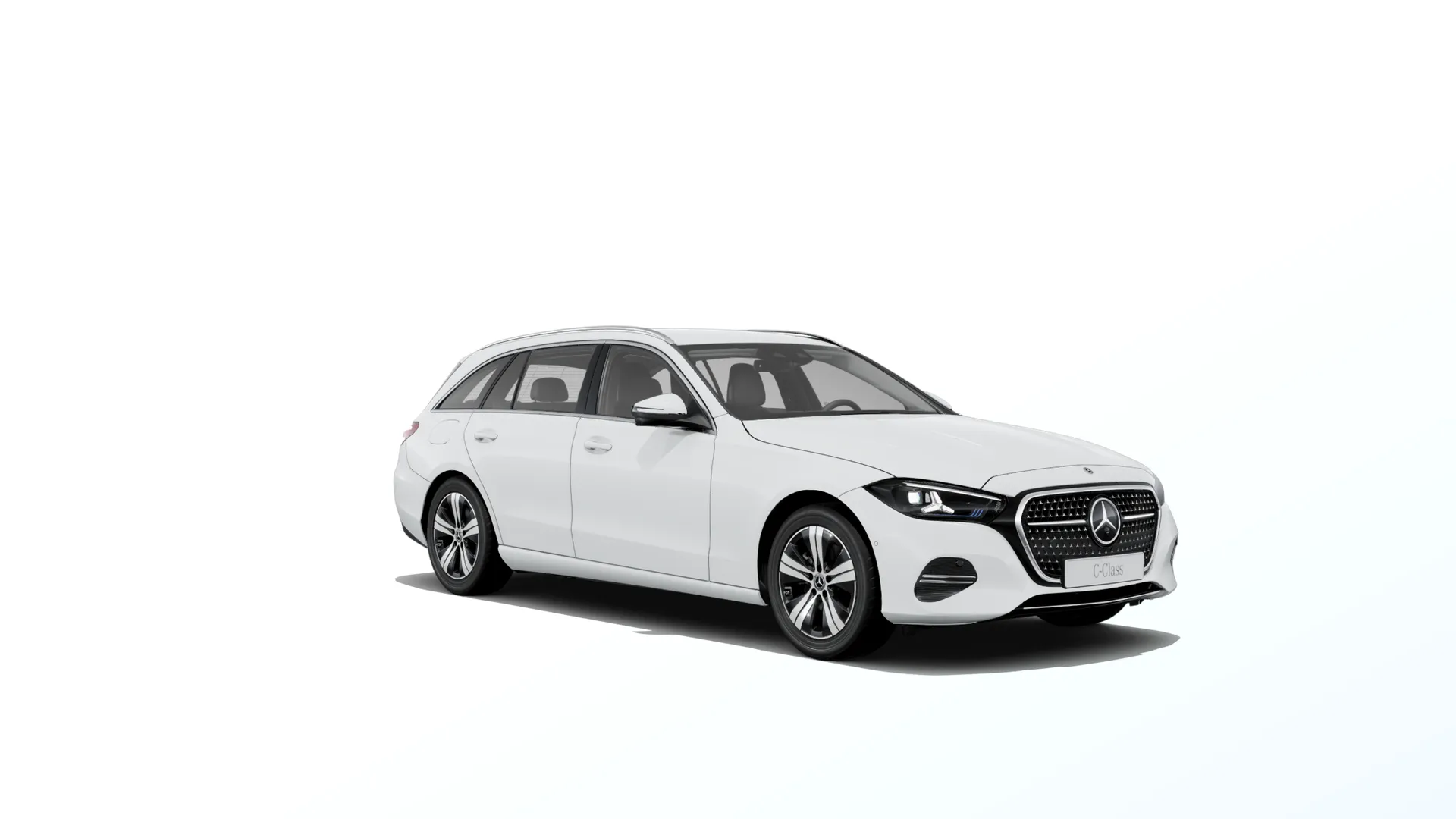 Třída C kombi (S206-fl), Linie AVANTGARDE, Nemetalická bílá polar, front