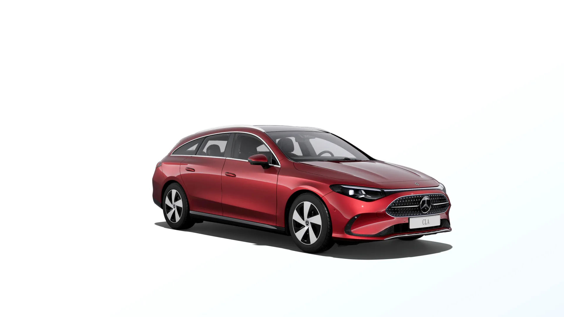 CLA Shooting Brake (X178), Linie Progressive, Červená patagonia bright MANUFAKTUR, front