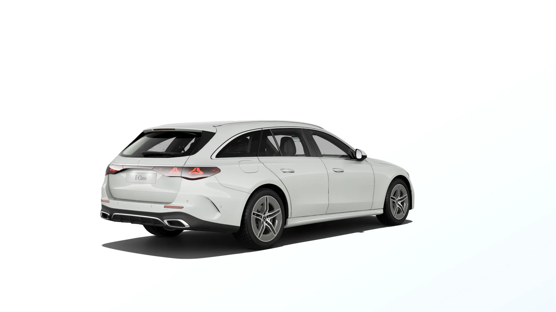 Třída E kombi (S214), Linie AMG exteriér, Bílá opalite bright MANUFAKTUR, rear