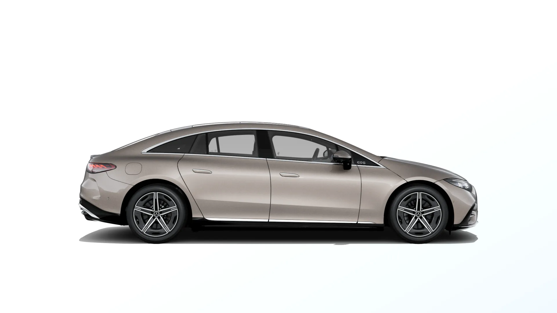 EQS sedan (V297-fl), Linie AMG exteriér, Metalická hnědá velvet, side