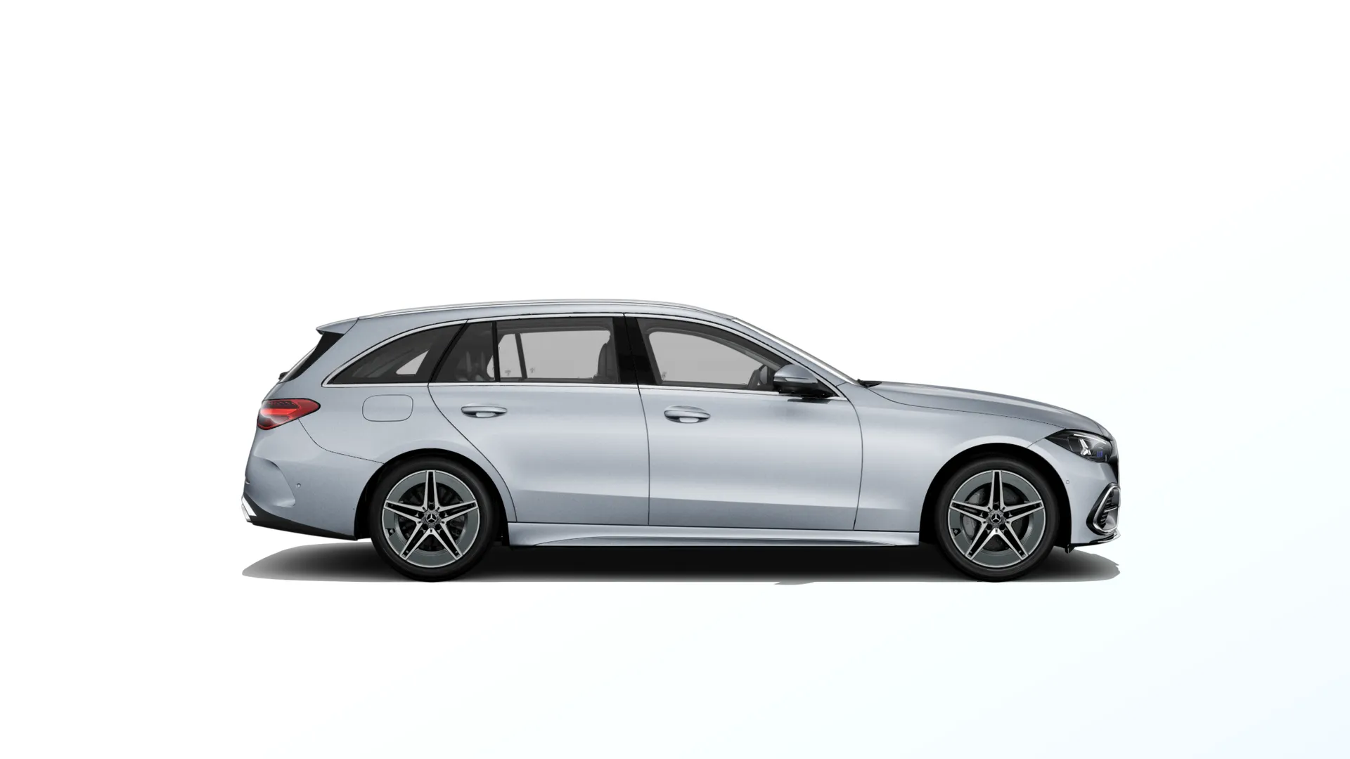 Třída C kombi (S206-fl), Linie AMG, Metalická stříbrná high-tech, side