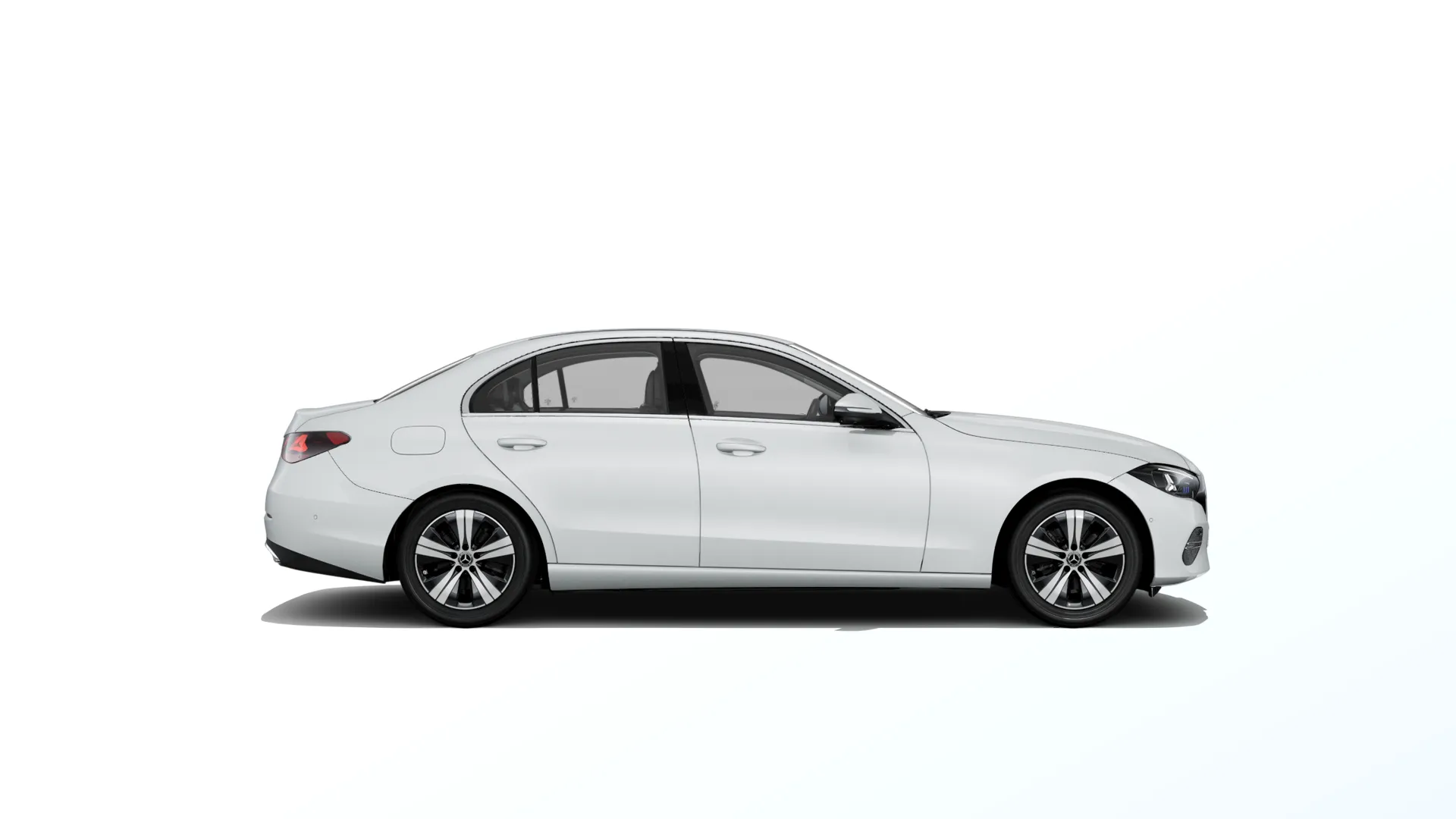 Třída C sedan (W206-fl), Linie AVANTGARDE, Bílá opalite bright MANUFAKTUR, side