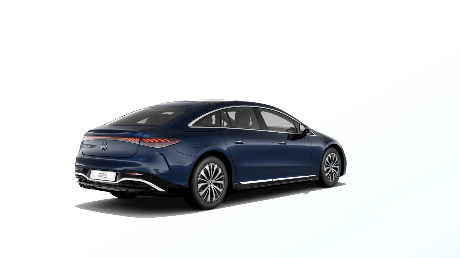 EQS sedan (V297-fl), Linie Electric Art exteriér, Metalická modrá nautic, rear