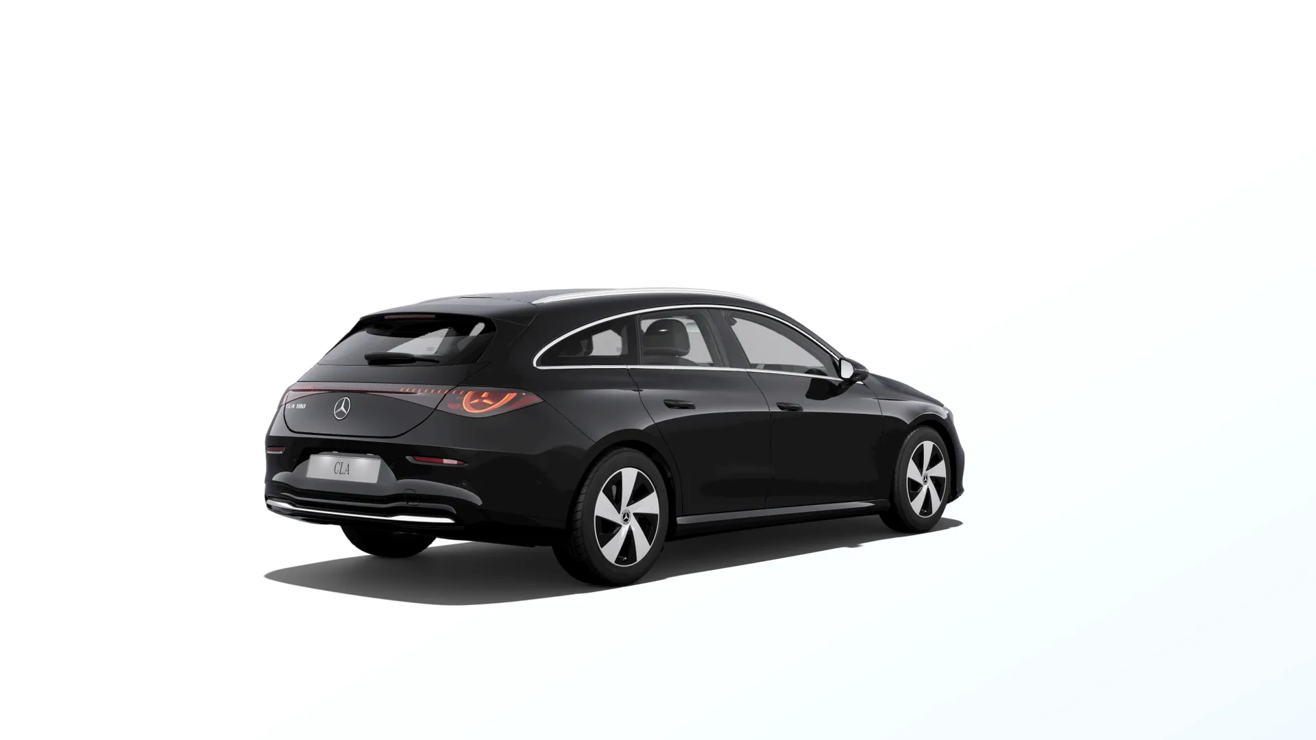 CLA Shooting Brake (X178), Linie Progressive, Nemetalická černá night, rear