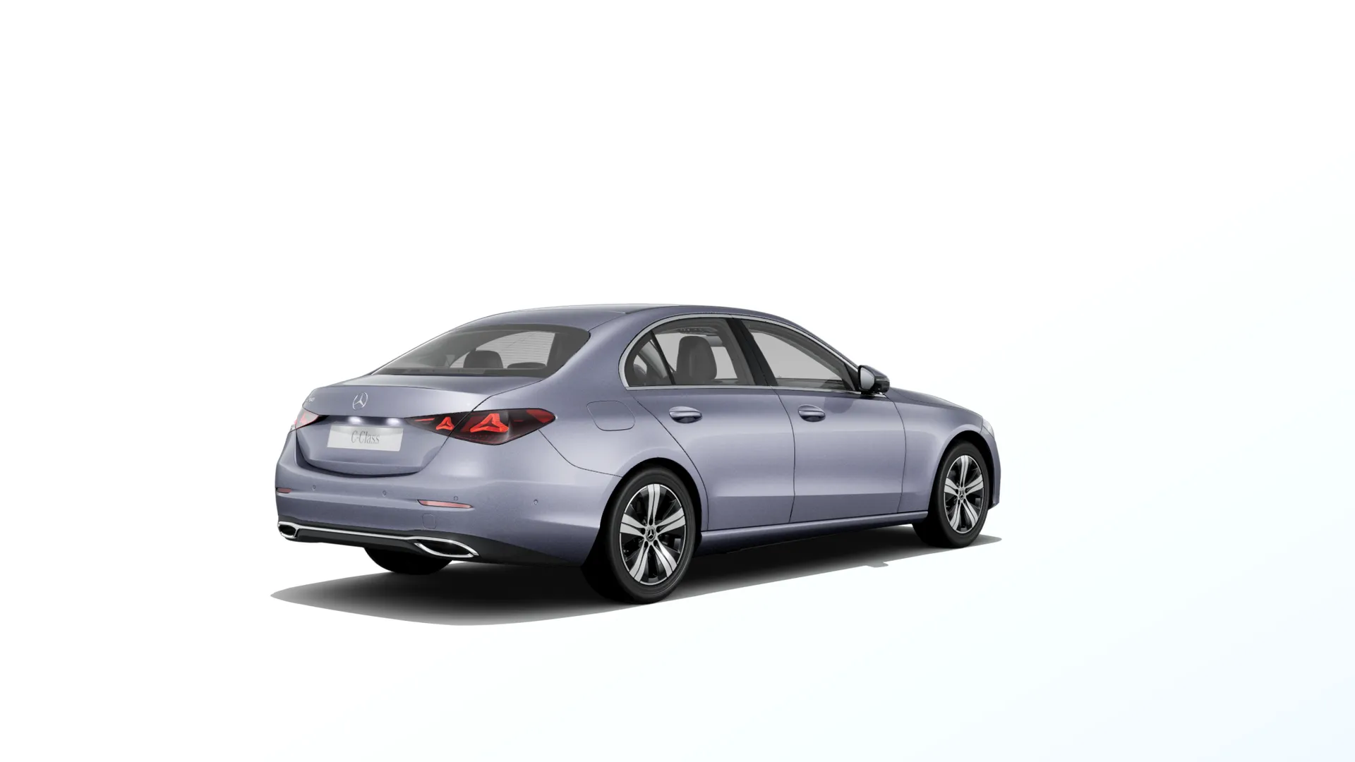 Třída C sedan (W206-fl), Linie AVANTGARDE, Metalická stříbrná Lavender, rear
