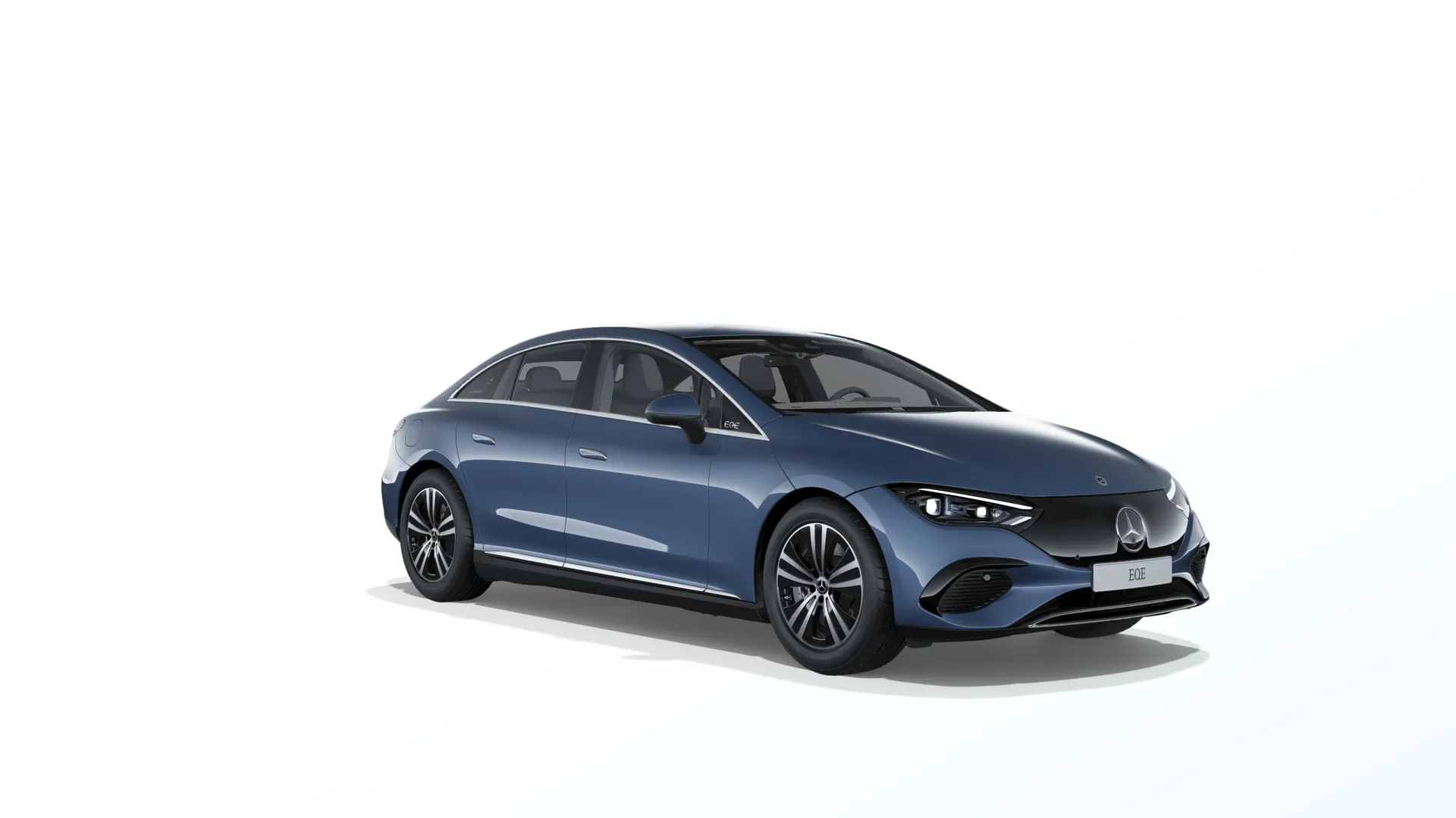 EQE sedan (V295), Linie Electric Art interiér, Metalická modrá sodalite, front