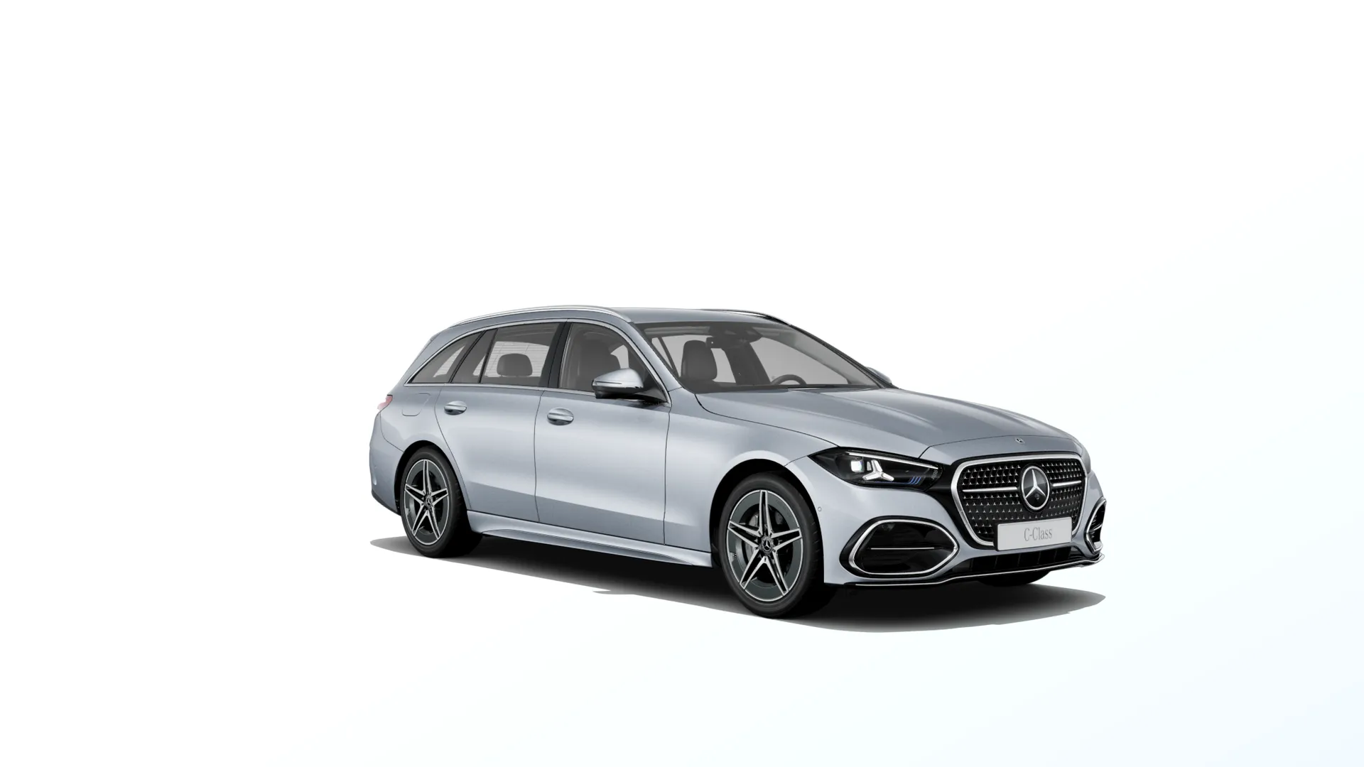 Třída C kombi (S206-fl), Linie AMG, Metalická stříbrná high-tech, front