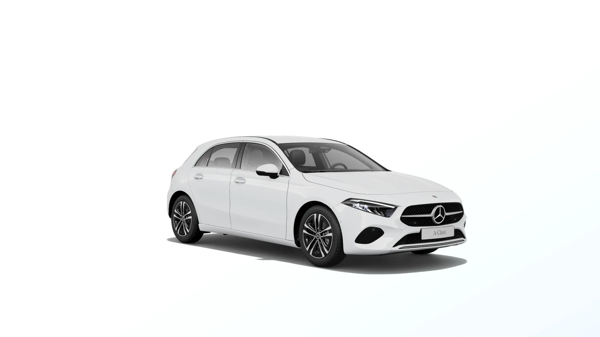 Třída A hatchback (W177-fl), Linie Progressive, Nemetalická bílá polar, front