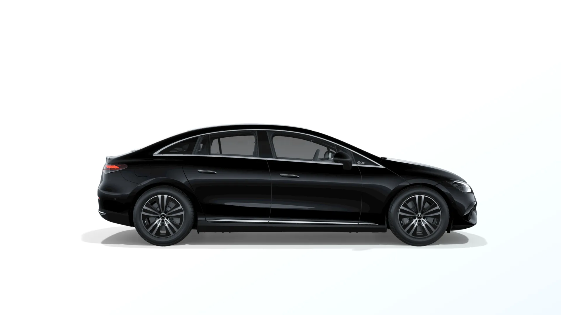 EQE sedan (V295), Linie Electric Art interiér, Metalická černá obsidian, side