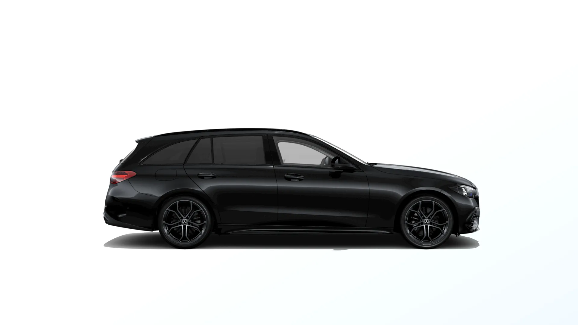Třída C kombi (S206-fl), Linie AMG Plus, Metalická černá obsidian, side