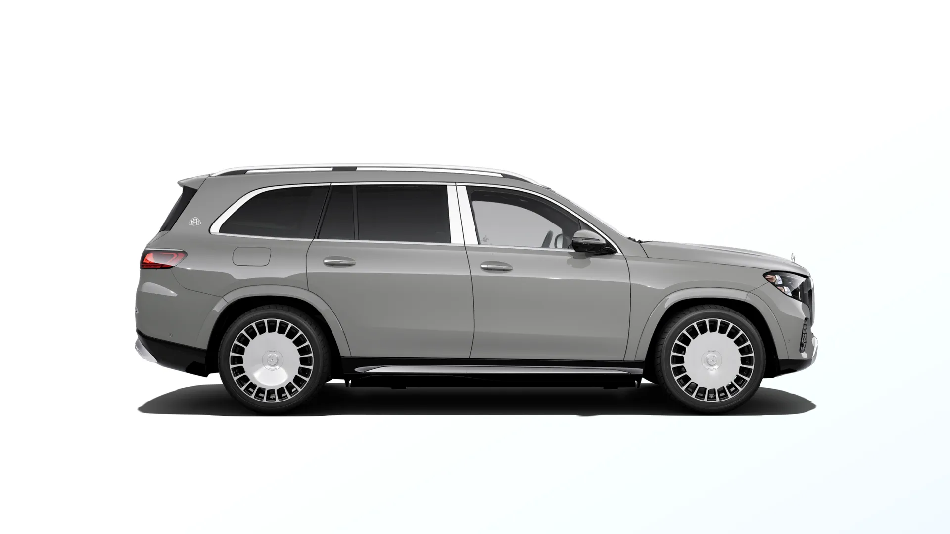 Mercedes-Maybach GLS (X167-fl2), Ozdobné výplně interiéru Exclusive, Nemetalická šedá alpine MANUFAKTUR, side