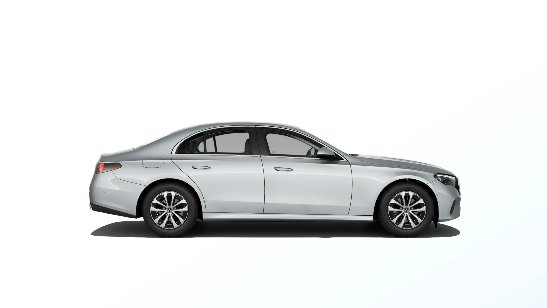 Třída E sedan (W214), Linie AVANTGARDE exteriér, Metalická stříbrná high-tech, side