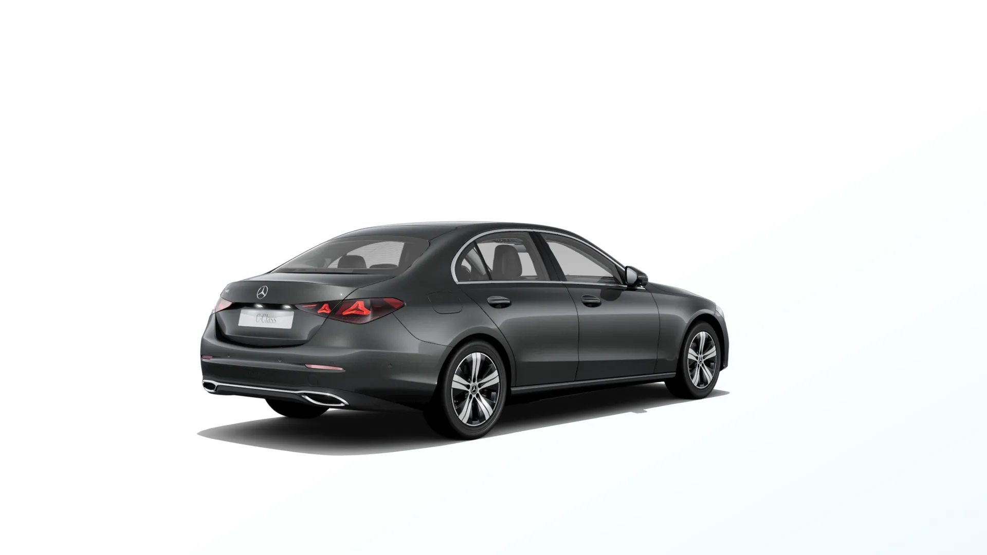Třída C sedan (W206-fl), Linie AVANTGARDE, Metalická šedá graphite, rear