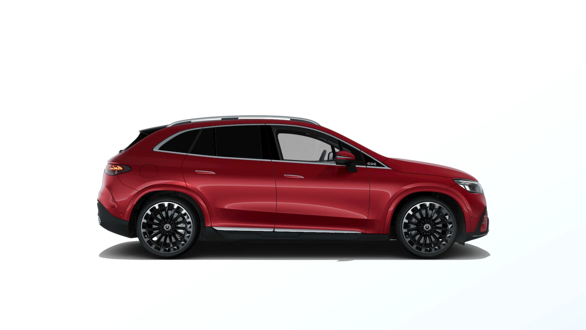 EQE SUV (X294), Linie AMG exteriér, Metalická červená patagonia MANUFAKTUR, side