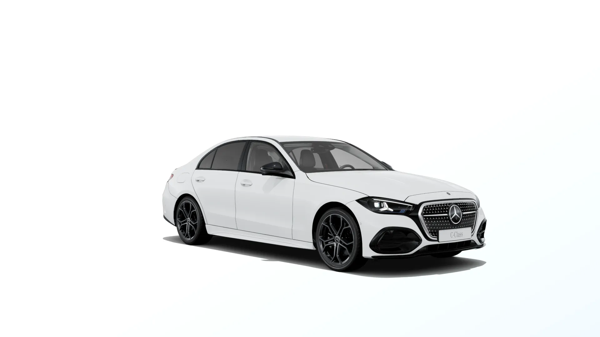 Třída C sedan (W206-fl), Linie AMG Plus, Nemetalická bílá polar, front