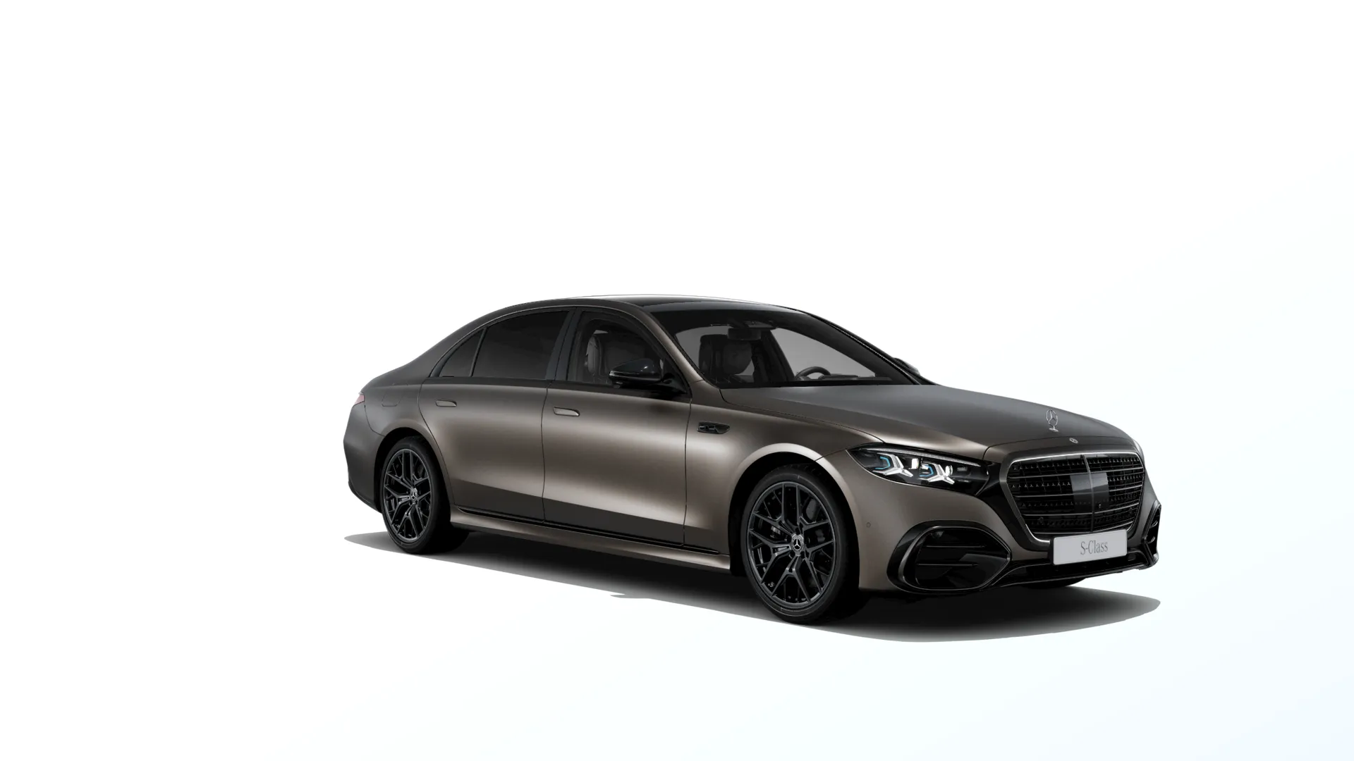 Třída S prodloužená limuzína (V223-fl), Linie AMG Plus, Magno hnědá citrine MANUFAKTUR exclusive, front