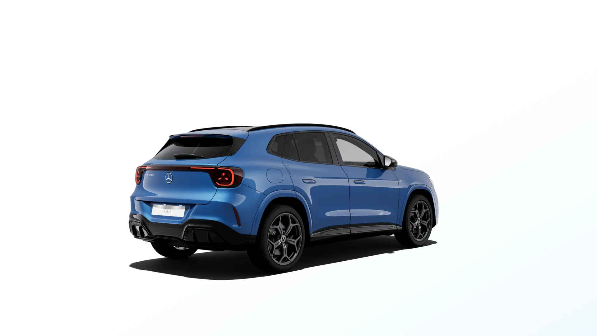 GLA (H244), Linie AMG Plus, Metalická modrá clear, rear