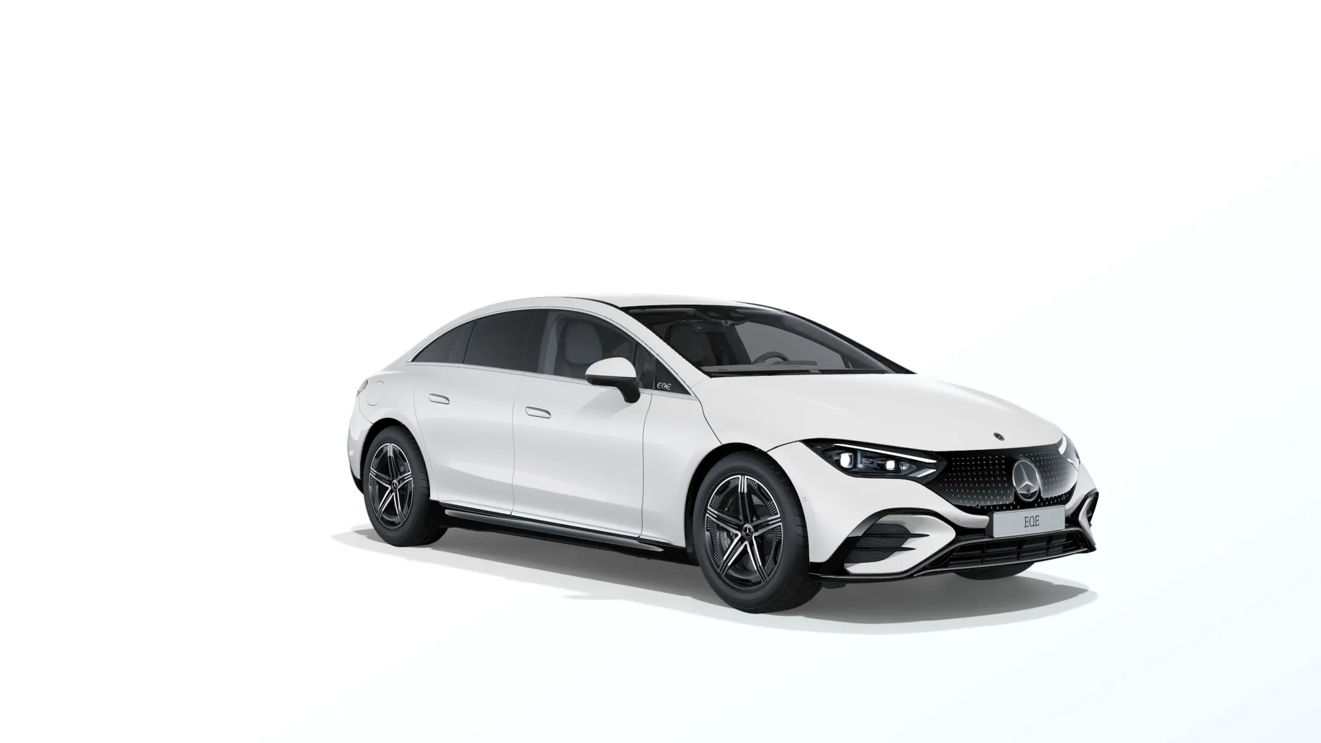 EQE sedan (V295), Sada linie AMG exteriér + linie AMG interiér, Bílá opalite bright MANUFAKTUR, front