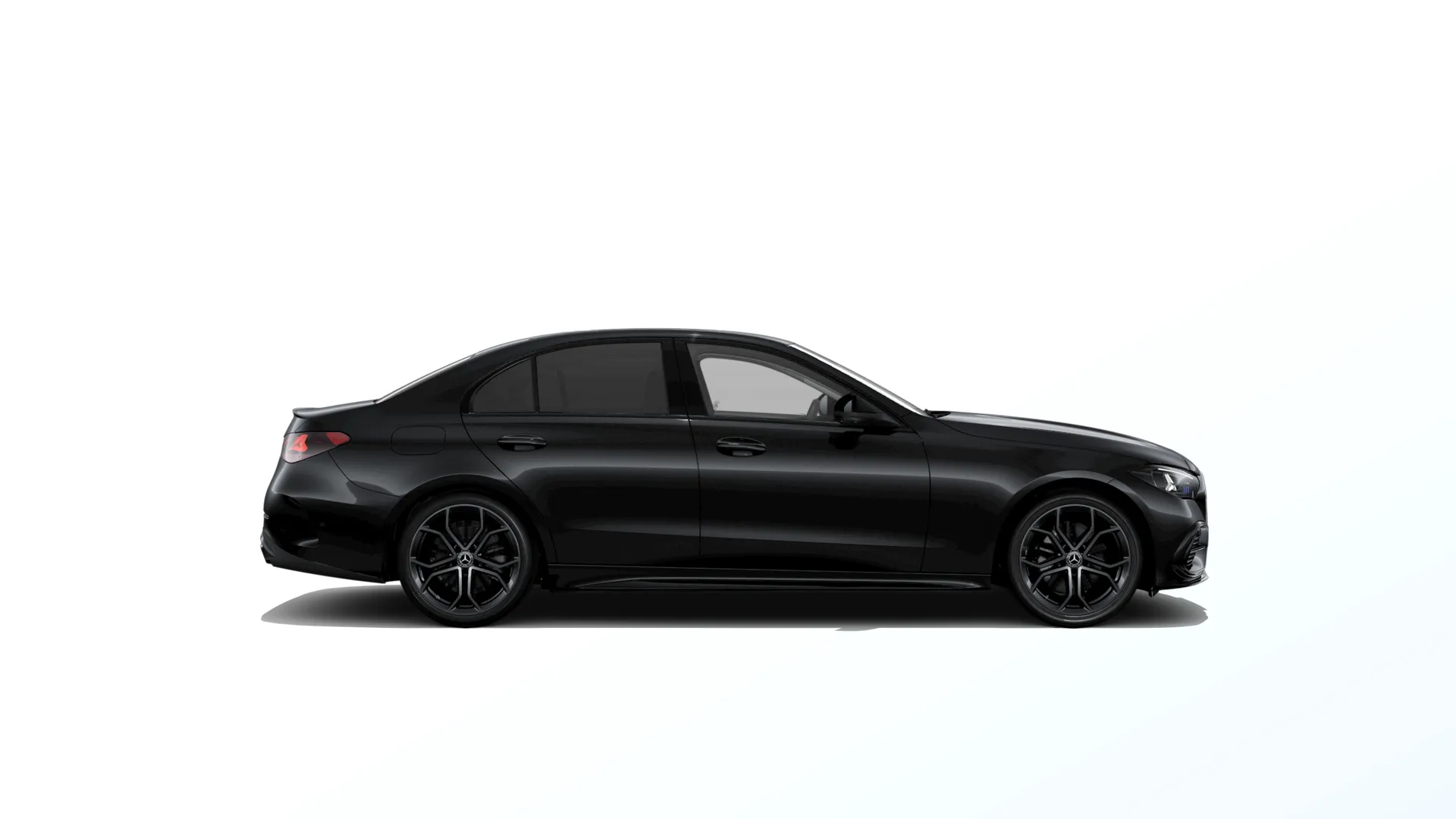 Třída C sedan (W206-fl), Linie AMG Plus, Metalická černá obsidian, side