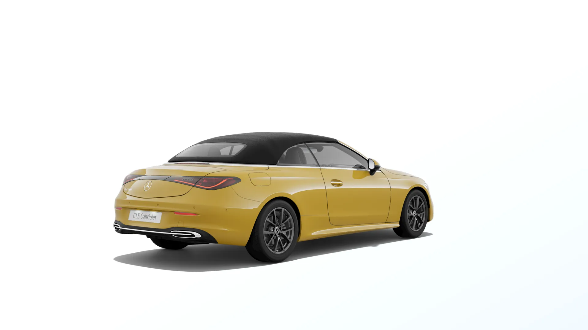 CLE kabriolet (A236), Linie AVANTGARDE exteriér, Nemetalická žlutá sun, rear