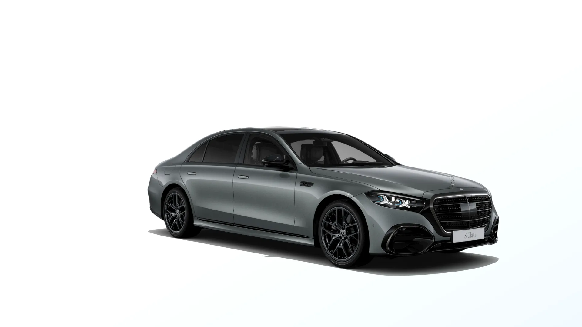 Třída S prodloužená limuzína (V223-fl), Linie AMG Plus, Metalická šedá graphite MANUFAKTUR, front