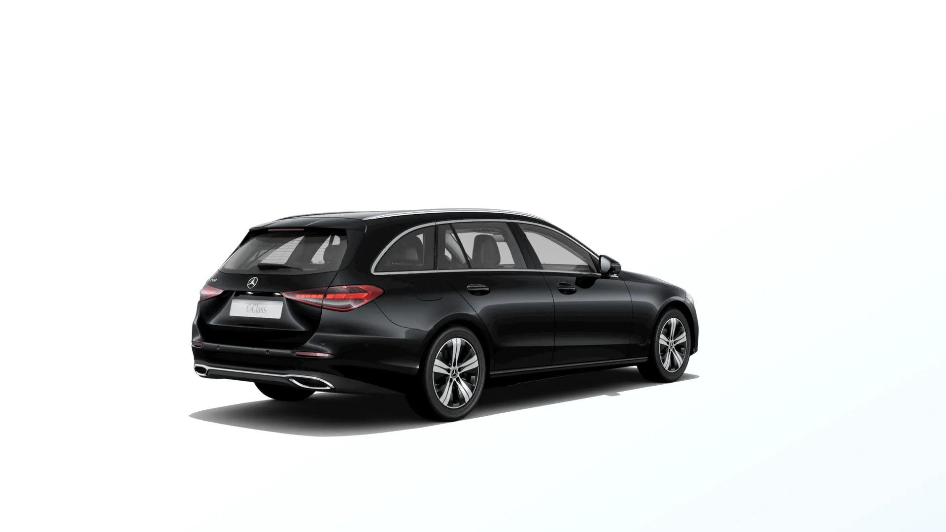Třída C kombi (S206-fl), Linie AVANTGARDE, Metalická černá obsidian, rear