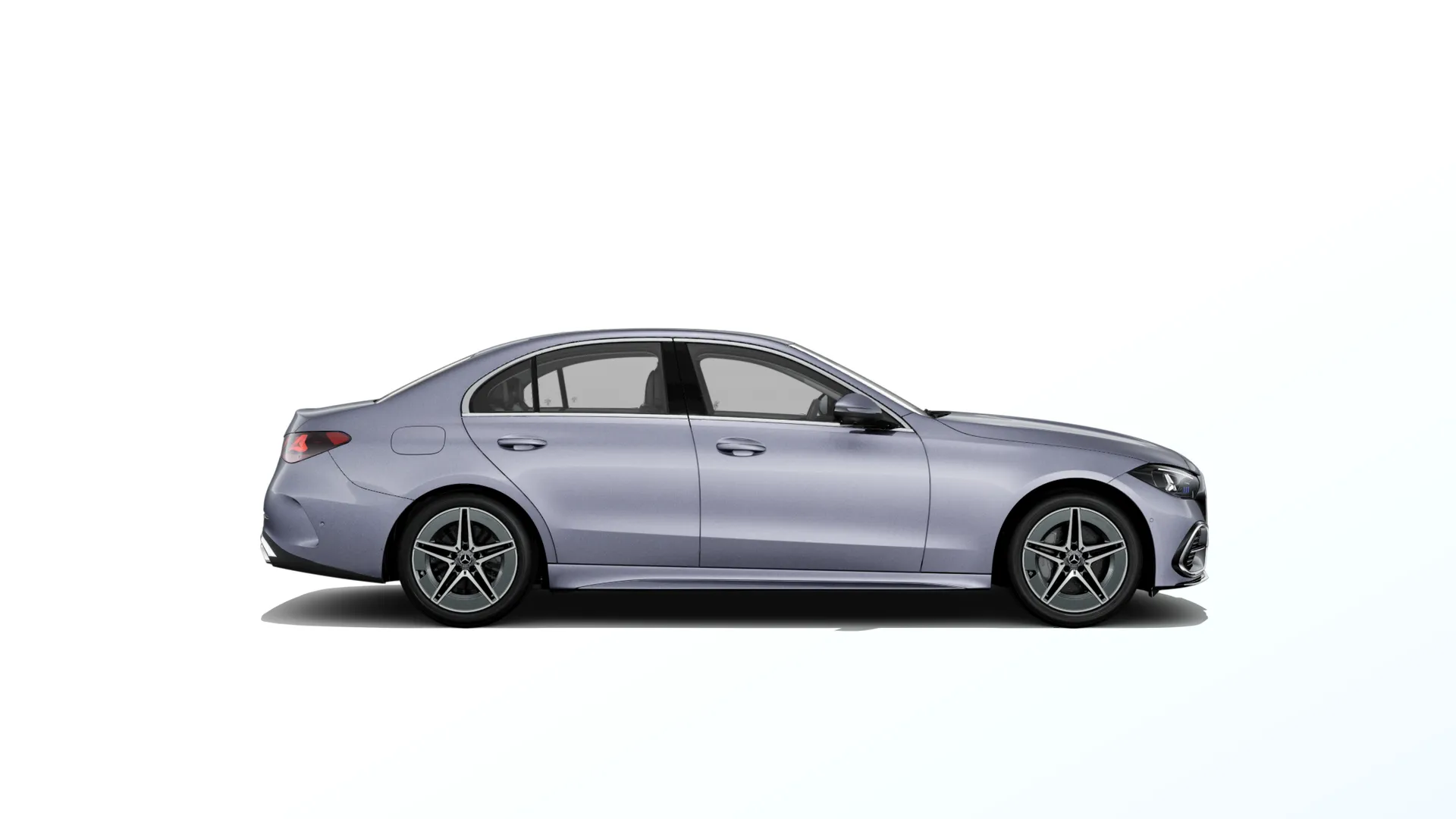 Třída C sedan (W206-fl), Linie AMG, Metalická stříbrná Lavender, side