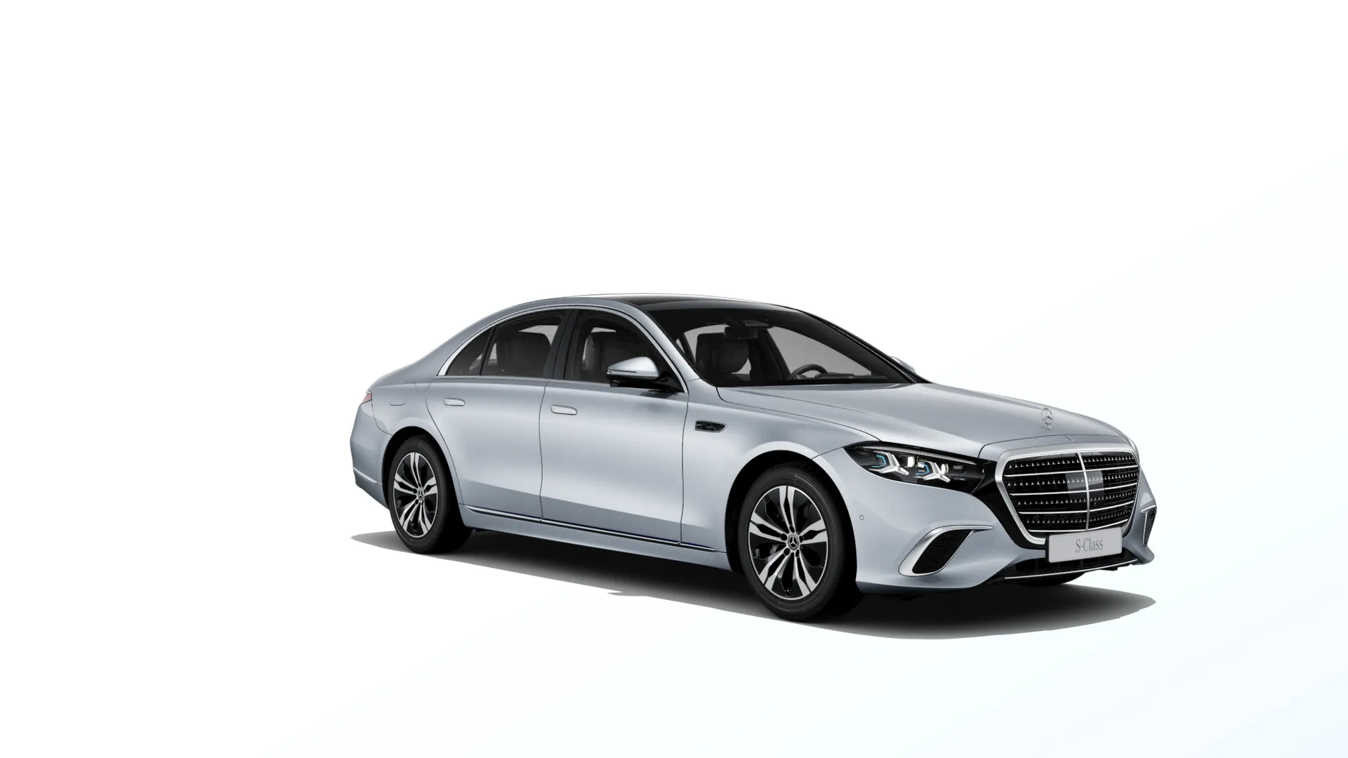 Třída S (W223-fl), Základní provedení, Metalická stříbrná high-tech, front