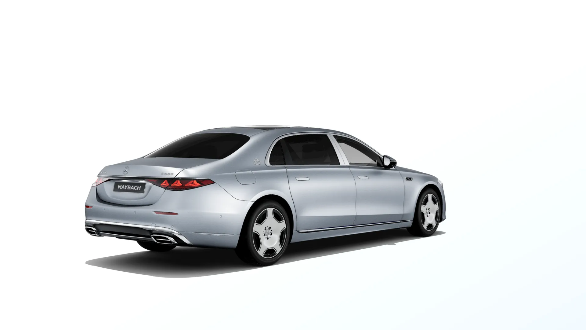 Mercedes-Maybach Třída S (Z223-fl), Sada Exclusive, Magno stříbrná high-tech MANUFAKTUR exclusive, rear