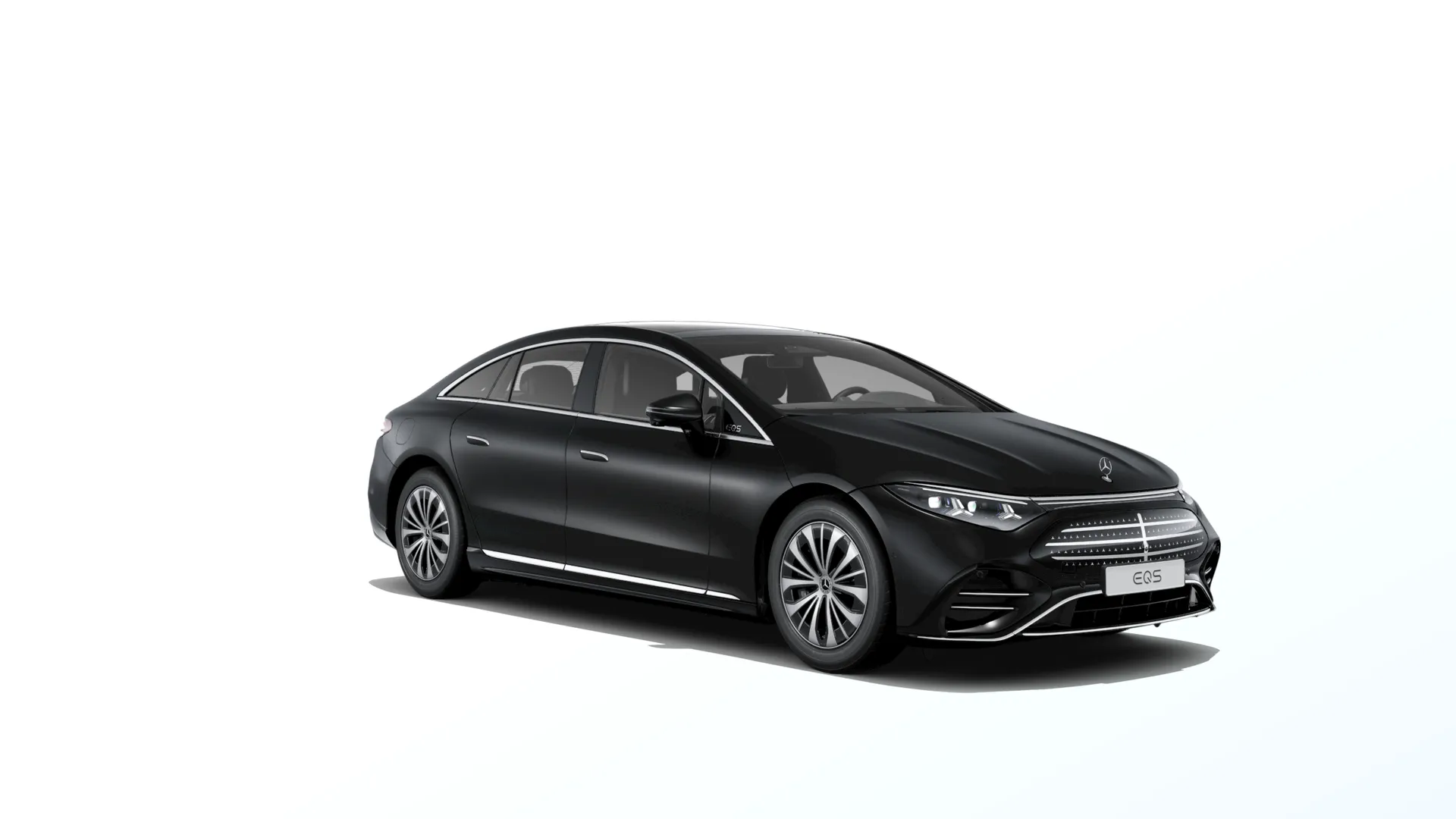 EQS sedan (V297-fl), Linie Electric Art exteriér, Magno černá night MANUFAKTUR, front