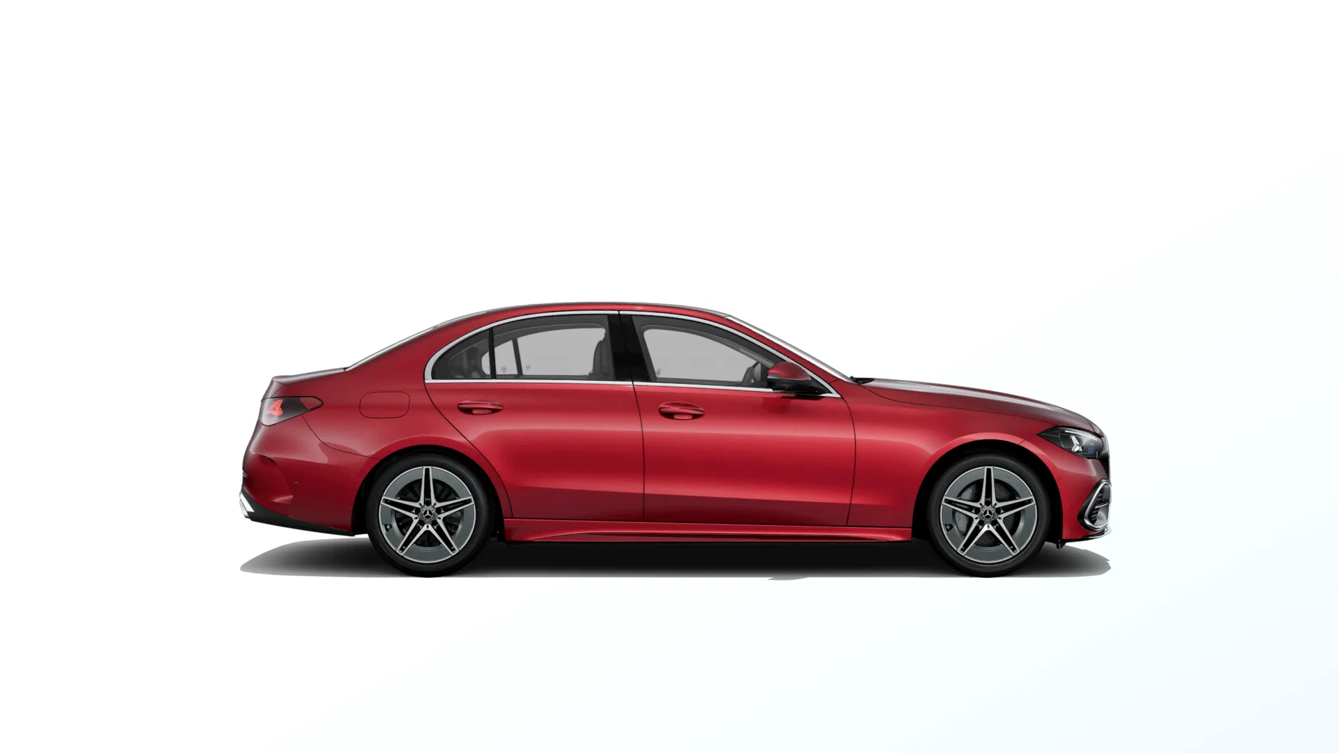 Třída C sedan (W206-fl), Linie AMG, Červená patagonia bright MANUFAKTUR, side