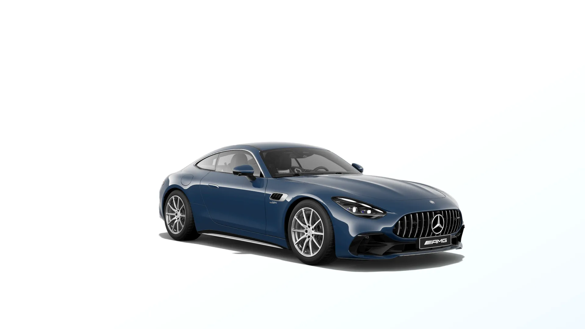 Mercedes-AMG GT kupé (C192), Základní provedení, Nemetalická modrá steel MANUFAKTUR exclusive, front