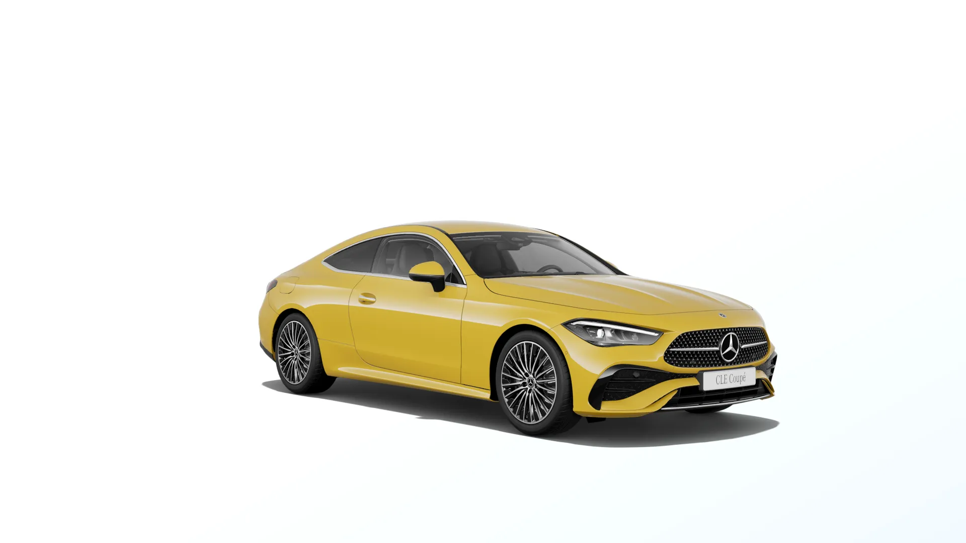 CLE kupé (C236), Linie AMG, Nemetalická žlutá sun, front