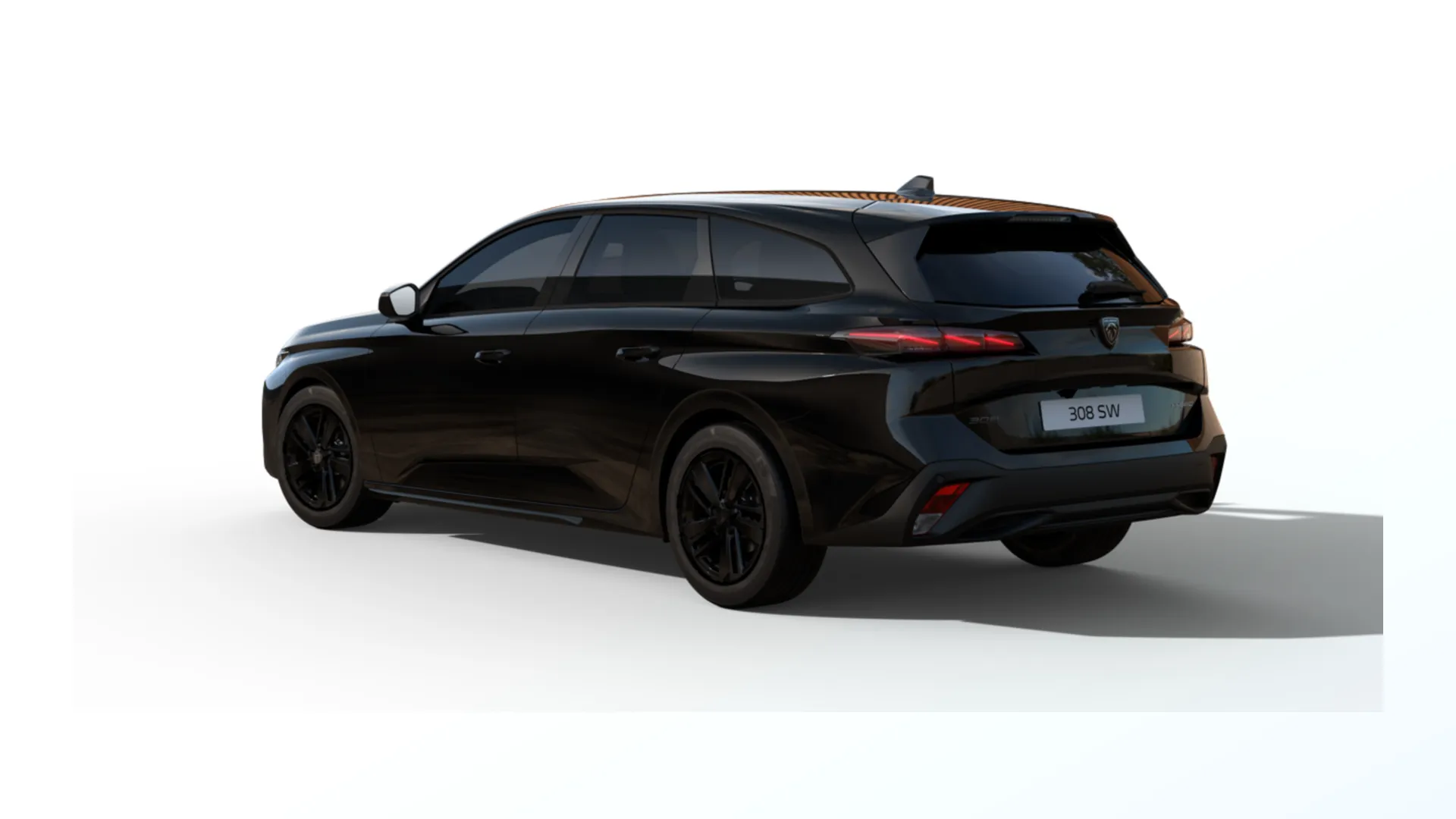 308 SW, Style, Černá Perla Nera / Metalický lak, rear