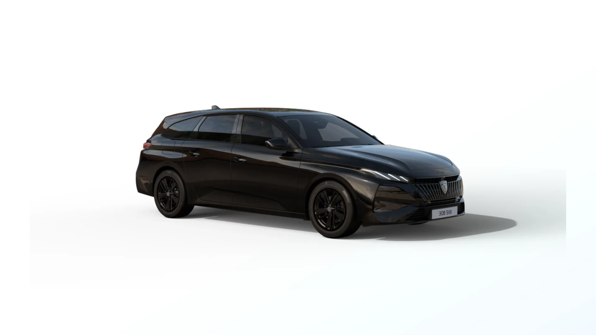 308 SW, Style, Černá Perla Nera / Metalický lak, front_right