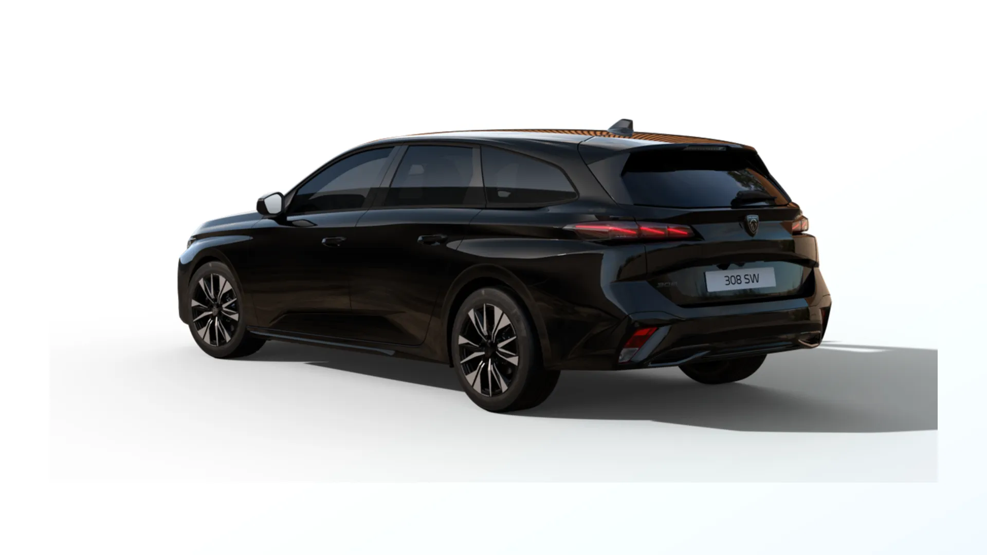 308 SW, Allure, Černá Perla Nera / Metalický lak, rear
