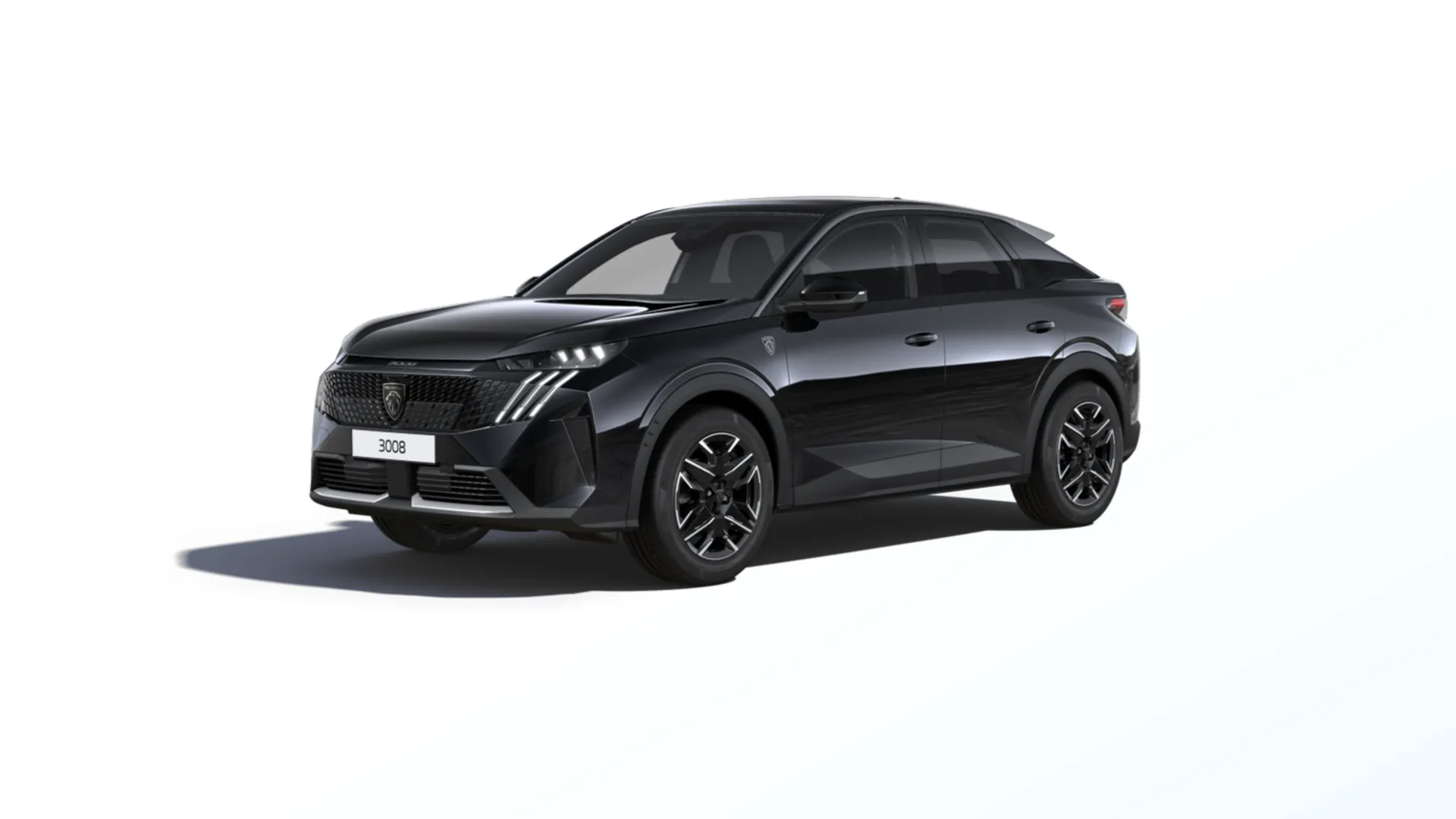 3008, GT, Černá Perla Nera / Metalický lak, front