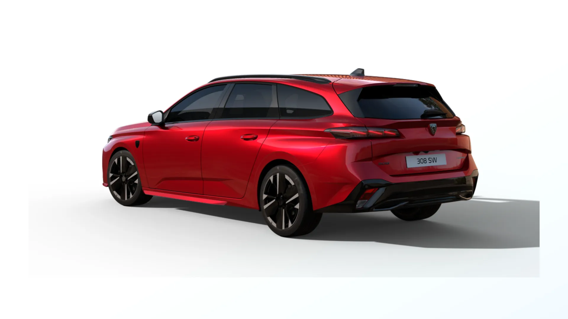 308 SW, GT, Červená Elixir / Perleťový lak, rear