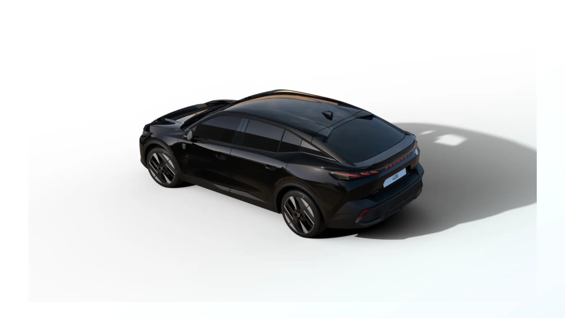 408, GT, Černá Perla Nera / Metalický lak, rear
