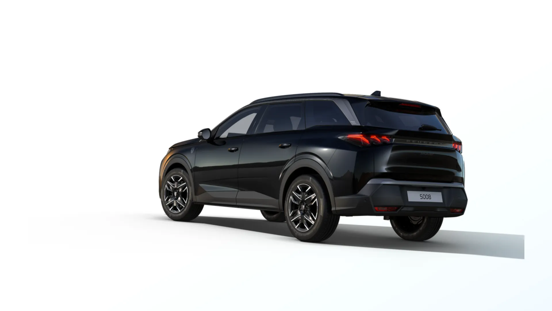5008, GT, Černá Perla Nera / Metalický lak, rear
