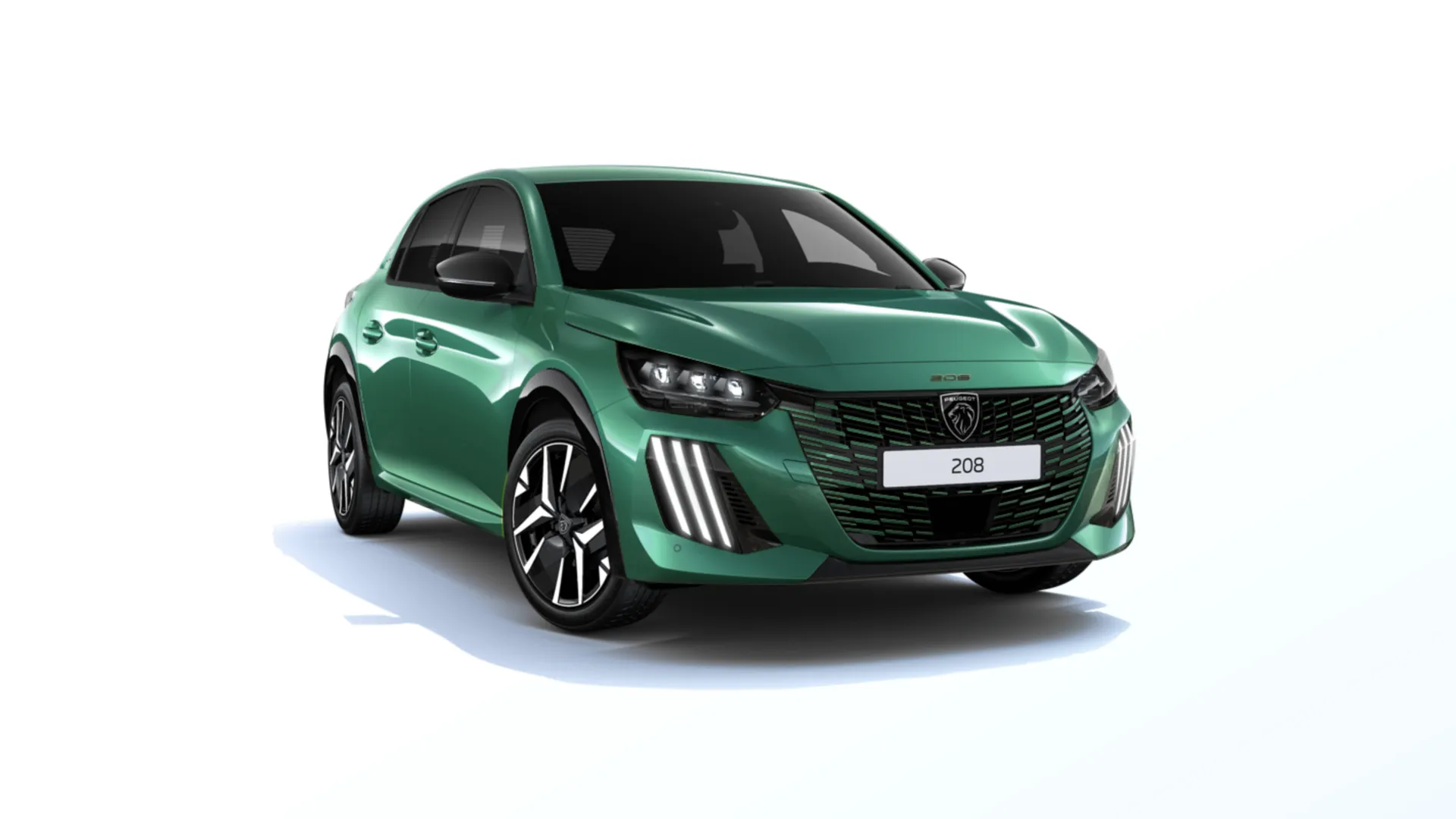 208, GT, Zelená Alvao / Metalický lak, front