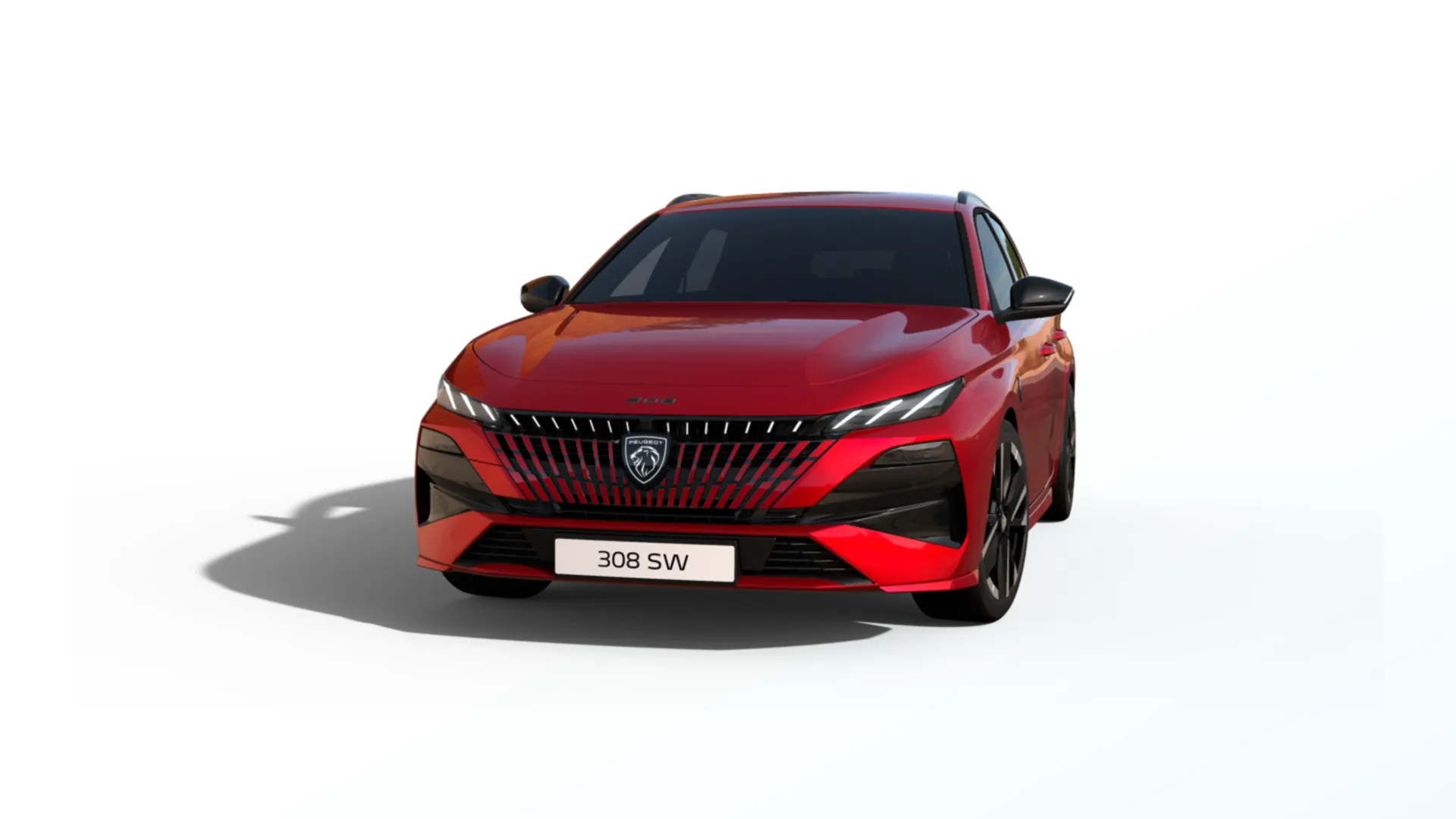 308 SW, GT, Červená Elixir / Perleťový lak, front
