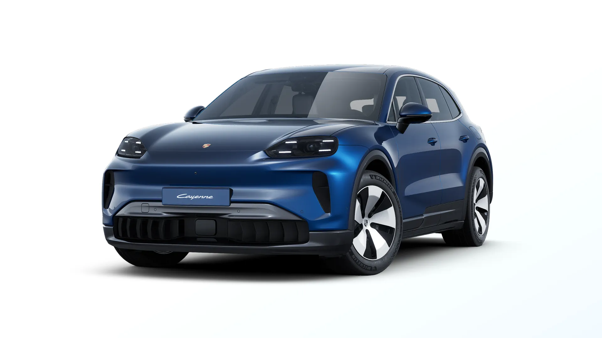 Cayenne Electric, Cayenne Electric, Napali Blue Metallic, front