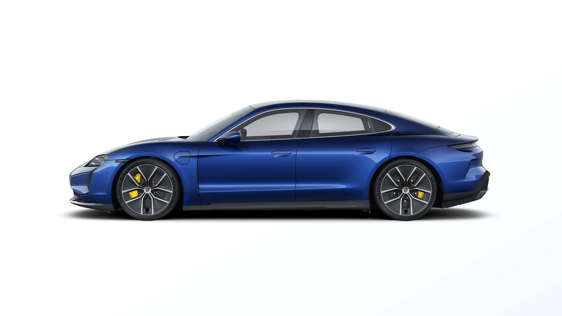 Taycan, Taycan Turbo S, Gentian modrá metalíza, side