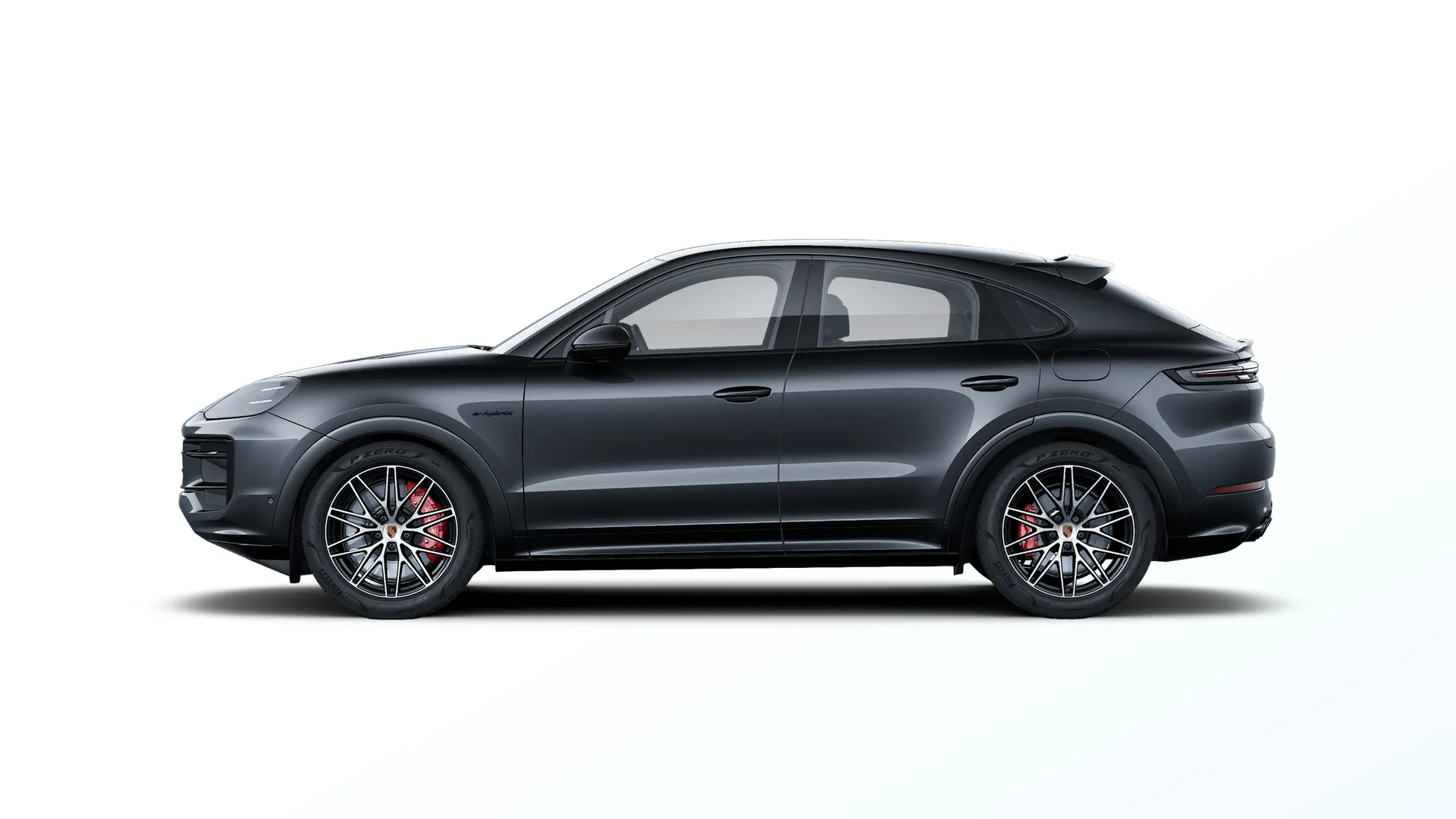 Cayenne Coupé, Cayenne S E-Hybrid Coupé Black Edition, Chromite černá metalíza, side