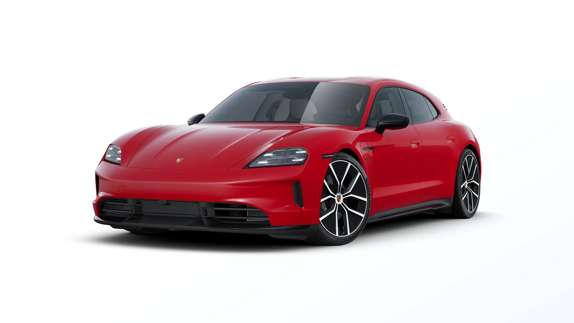 Taycan Sport Turismo, Taycan Sport Turismo Black Edition, Carmine červená, front