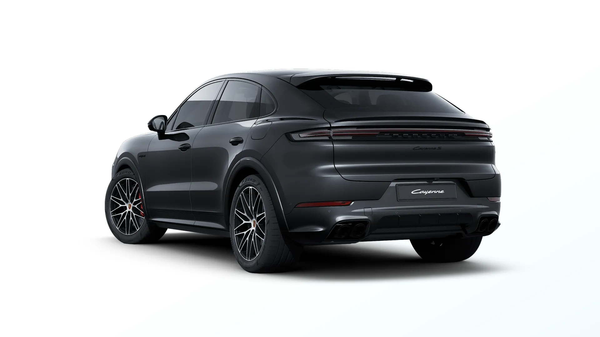Cayenne Coupé, Cayenne S E-Hybrid Coupé Black Edition, Chromite černá metalíza, rear